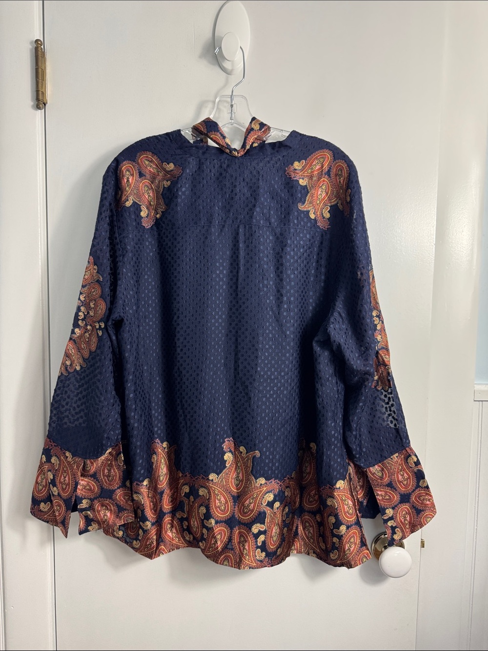 NWT‎ Chicos pullover with the paisley dot print size 3 - Picture 2 of 13